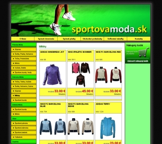 E-Shop a web strnka Sportovamoda.sk